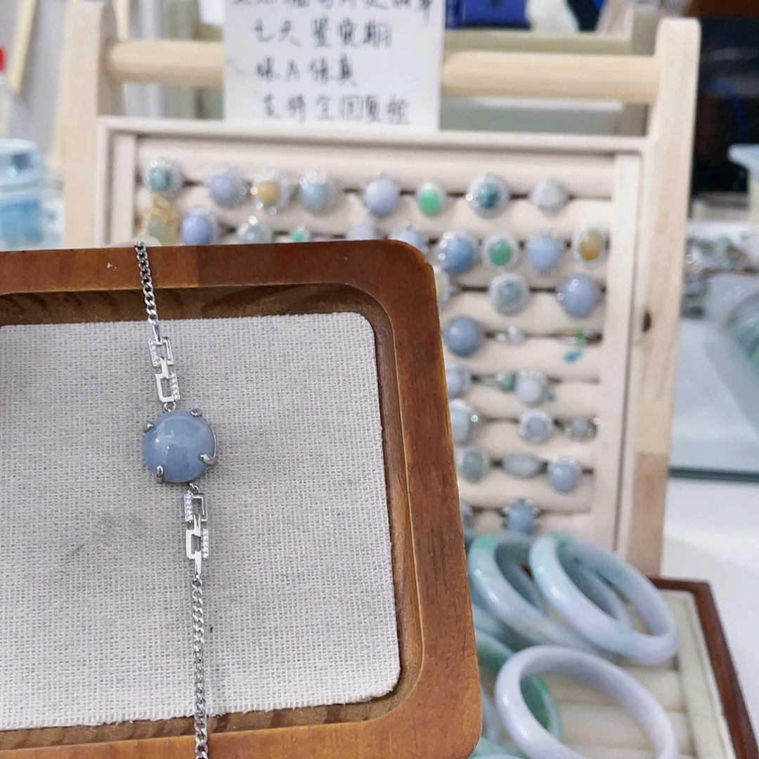 颈饰未镶嵌翡翠天然翡翠Ａ货