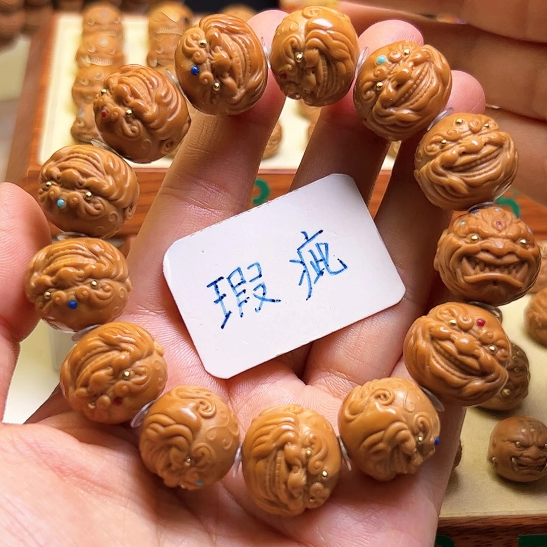 猴头核桃手串大尺寸瑕疵款