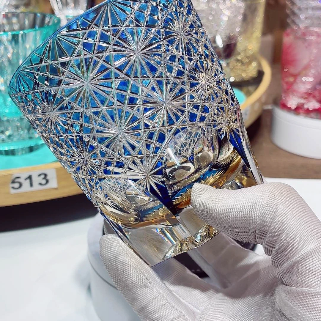 水晶玻璃无盖款威士忌酒