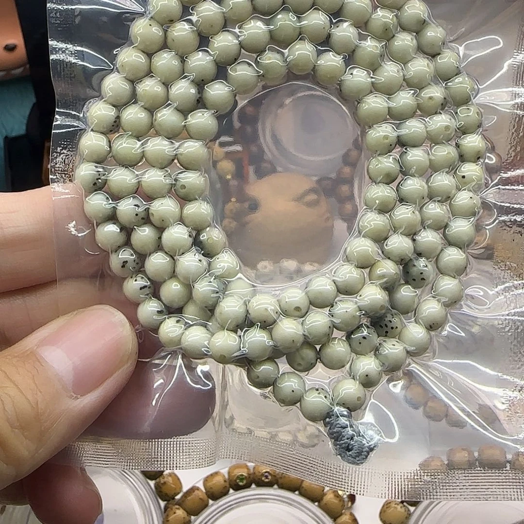 手串星月菩提6圆半壁留白108