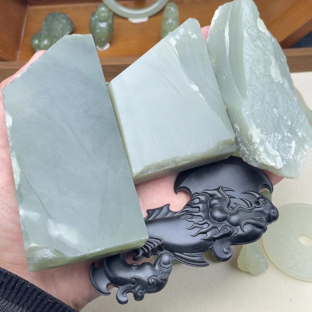 和田玉未镶嵌手链