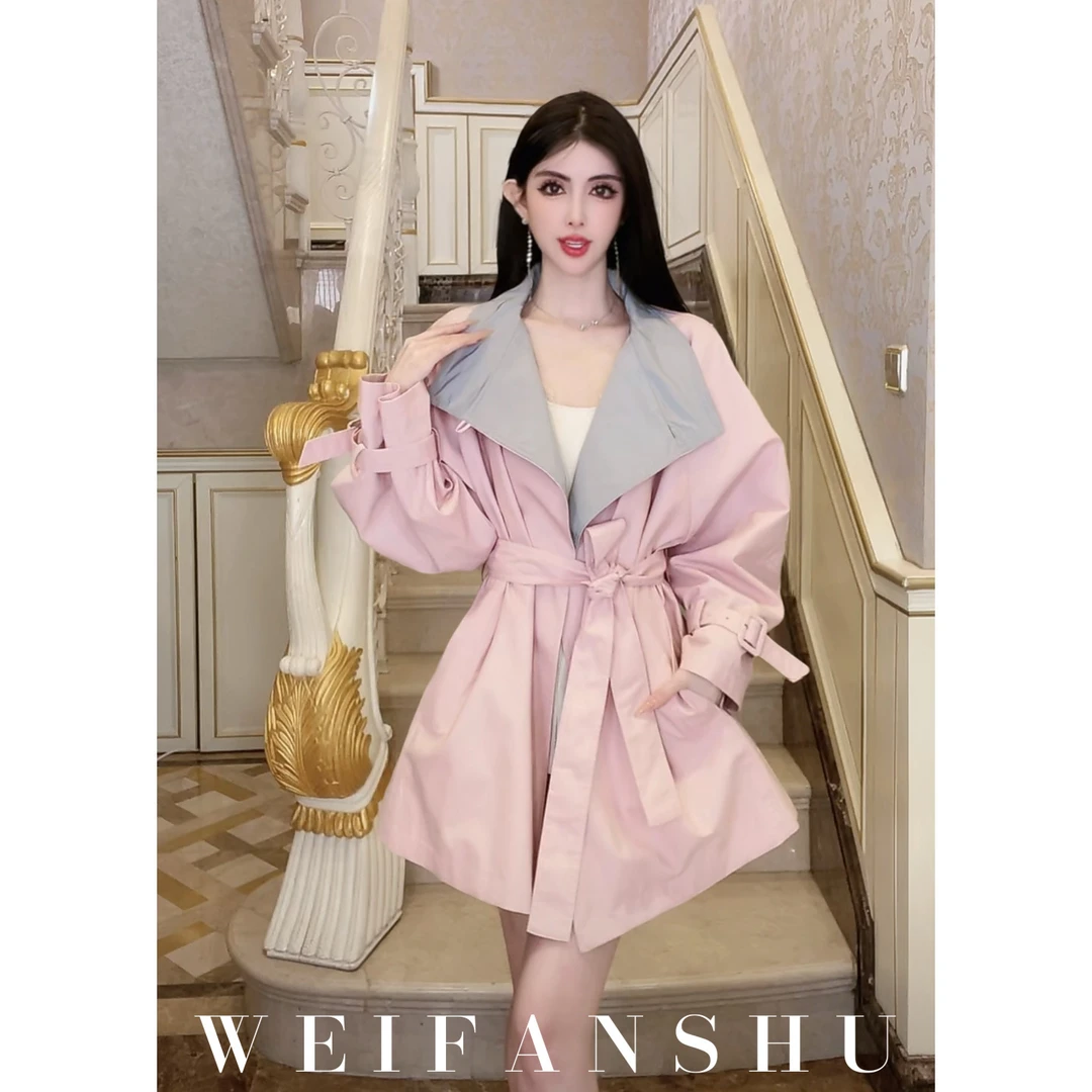 WEIFANSHU/魏凡舒【风中旅者】春夏新款时尚高级感气质百搭风衣外套