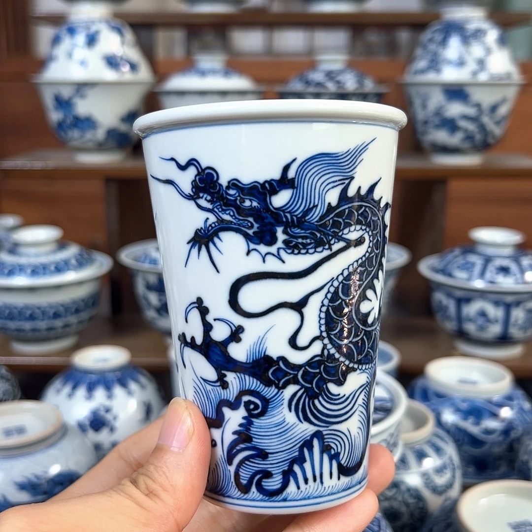 元青花鱼化龙可乐杯