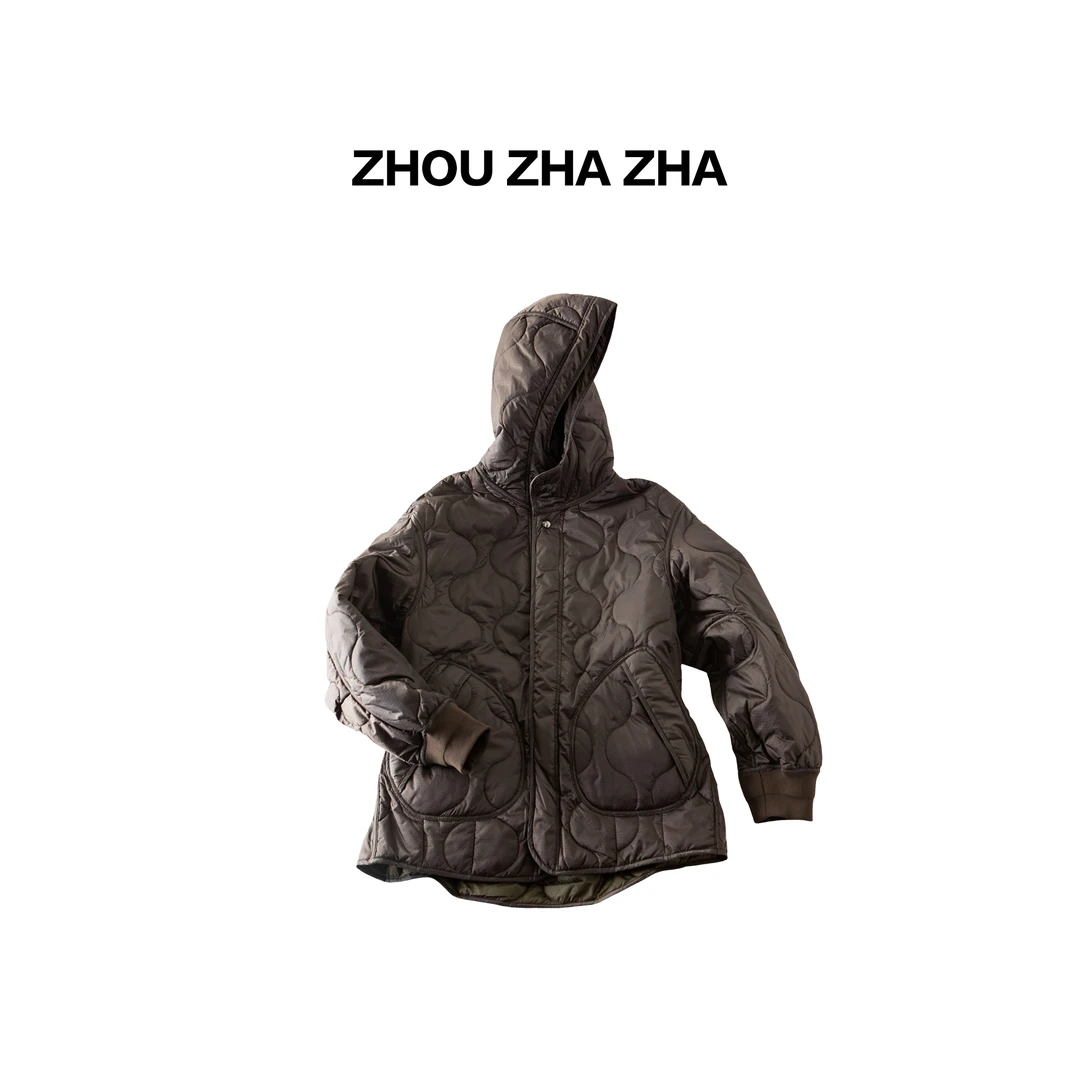 【周炸炸】丛林绗缝工装棉服休闲夹克外套#538447