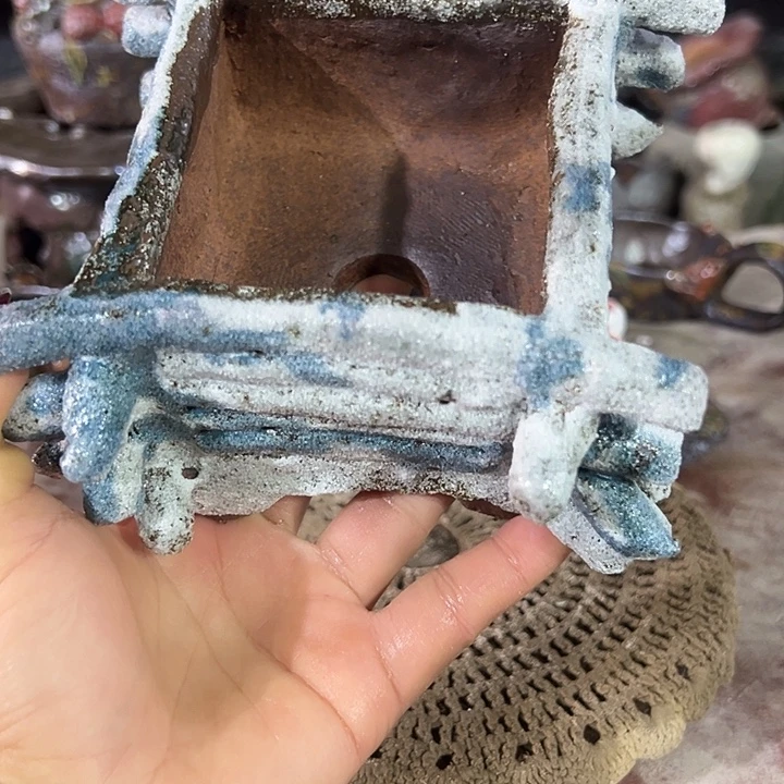 新店福利手工粗陶高温花盆