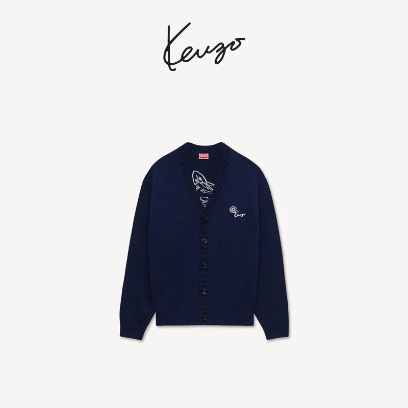 KENZO 郁金香图案针织开衫商品图