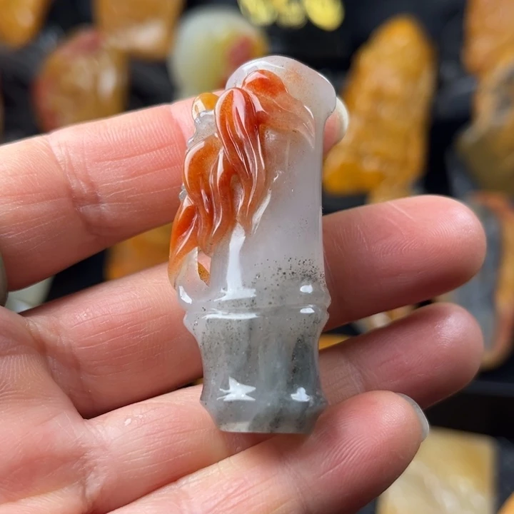 石英质玉（黄龙玉）未镶嵌手链