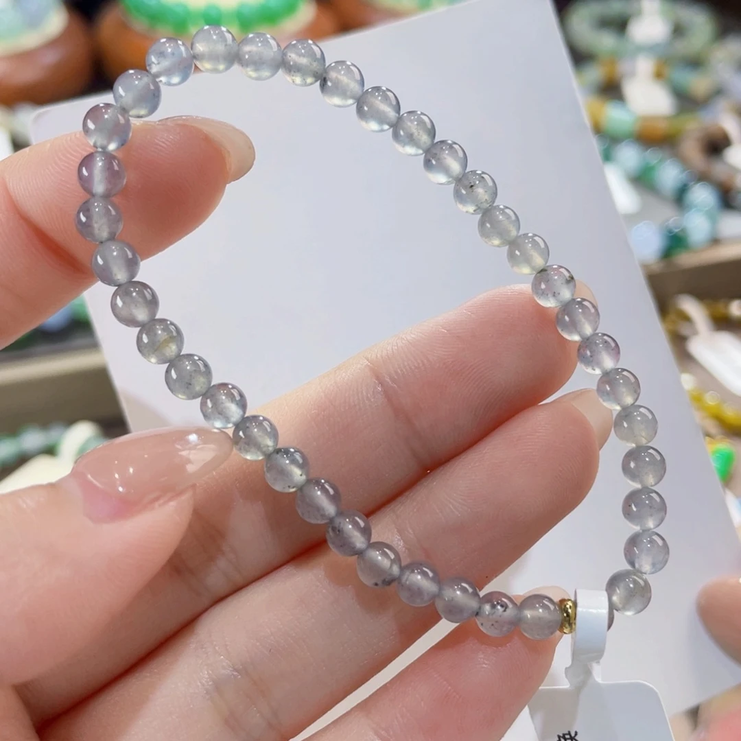 未镶嵌手链翡翠黑冰卡3.8