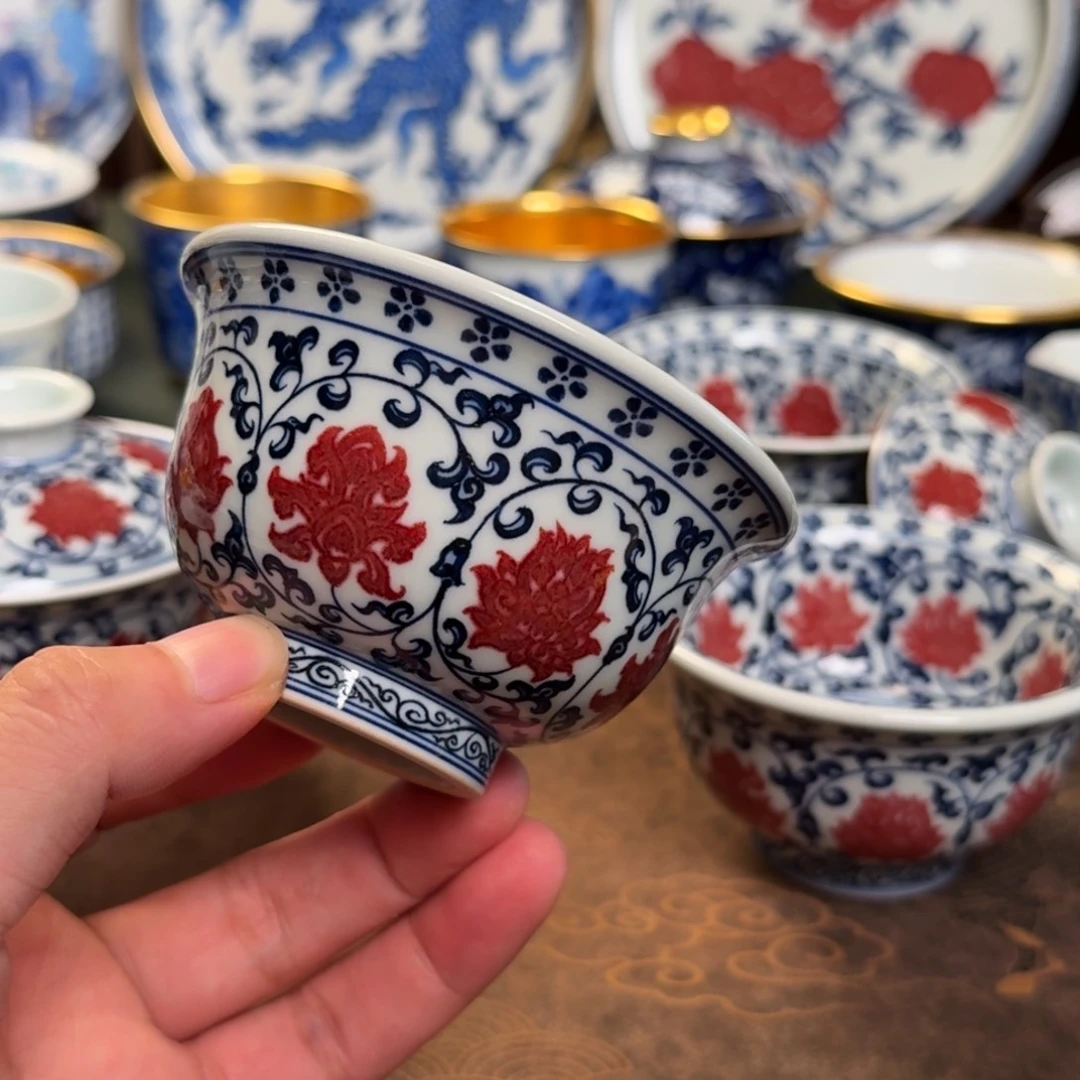古***穿纯手工手绘陶瓷茶具