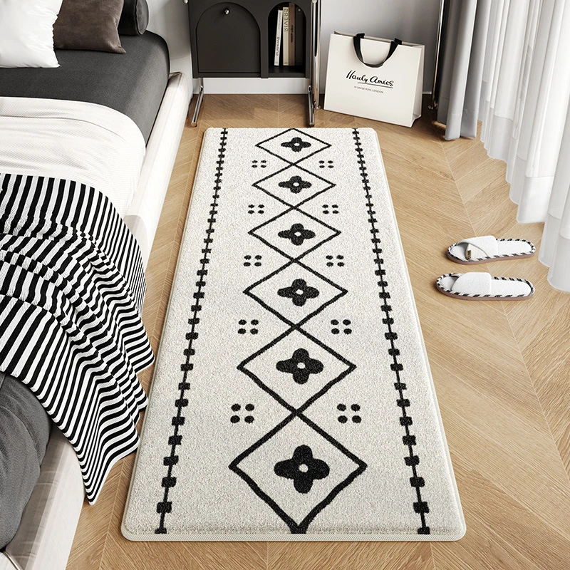 W3Tk波西米亚风卧室床边毯儿童房满铺地垫仿羊绒加厚家用女孩地毯