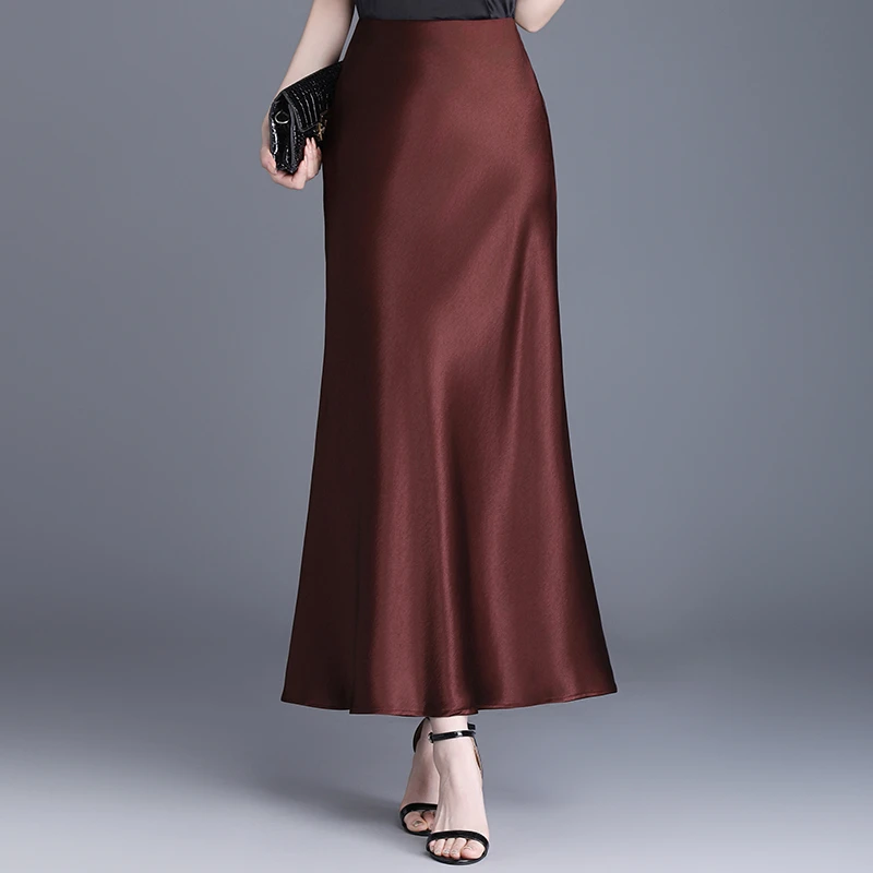 2025春秋新款垂感时尚高腰显瘦优雅高级感中长款包臀鱼尾裙