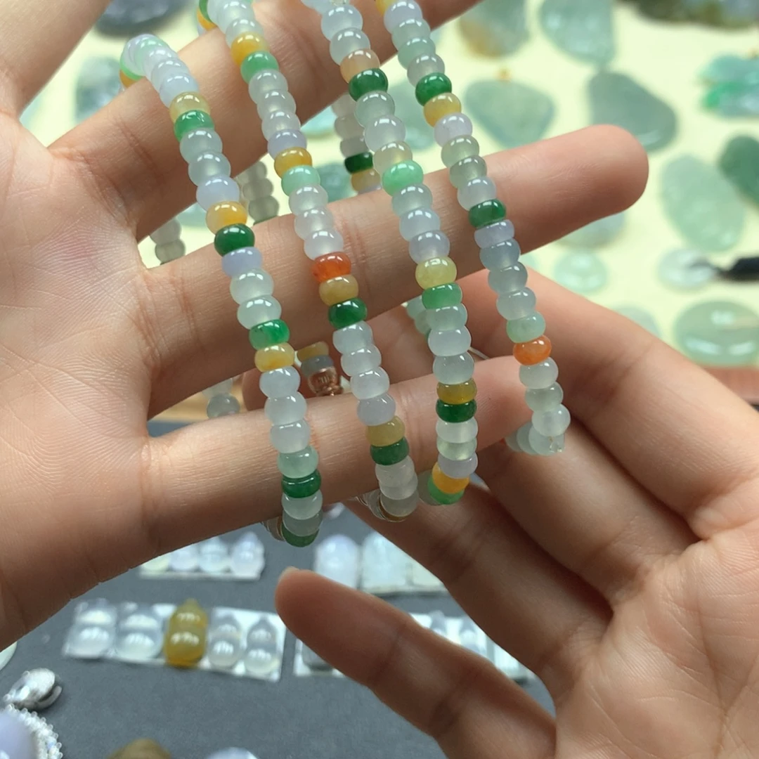 翡翠未镶嵌颈饰手串多样性发货