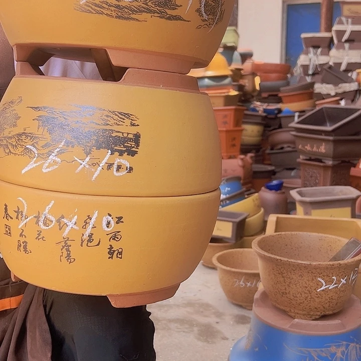 紫砂花盆紫砂花盆