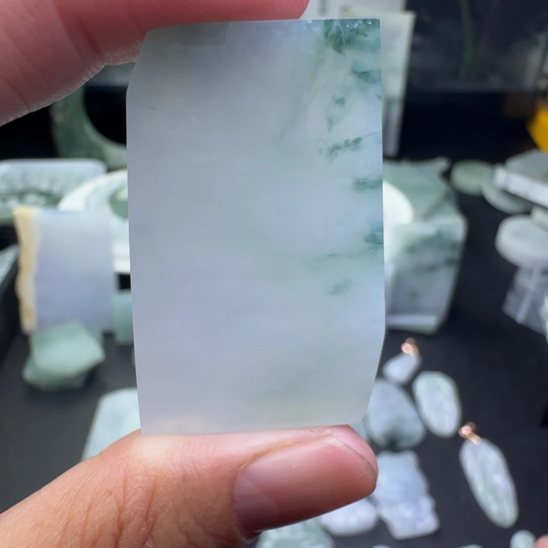 翡翠散珠粿石定制