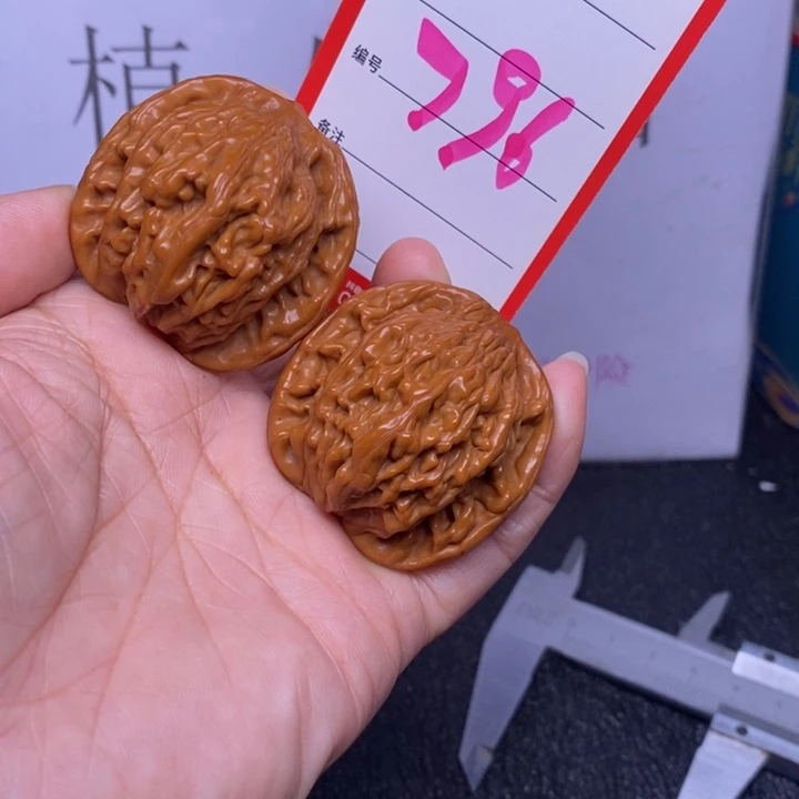 把件文玩核桃796，40虎头