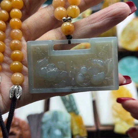 岫玉挂件未镶嵌挂件