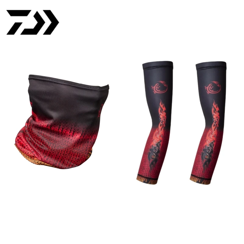 达亿瓦火蜥蜴遮阳帽袖套保暖面罩速干排汗防蚊遮阳帽钓鱼用品