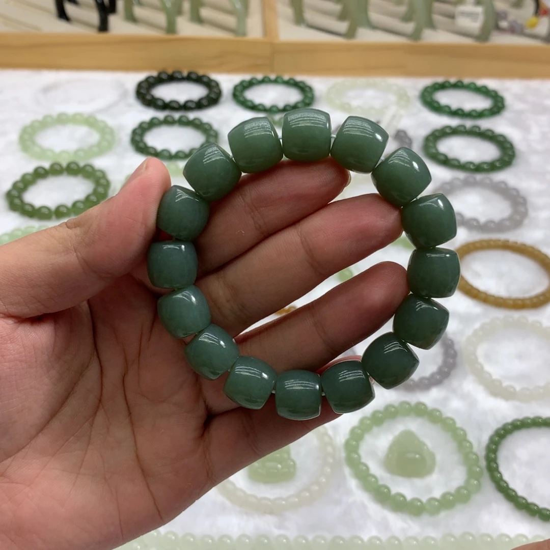 未镶嵌手链和田玉（直切且末蓝14）