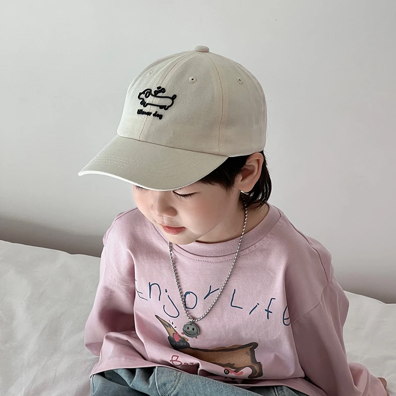 韩版儿童帽子2025新款春夏季男童女童鸭舌帽百搭遮阳帽宝宝棒球帽