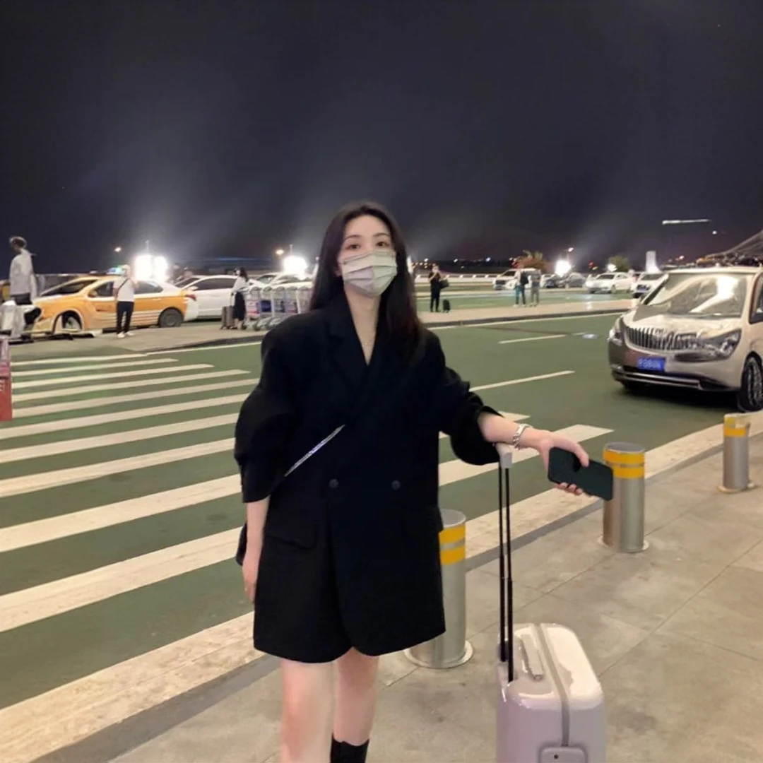 西装外套女小个子2025春秋新款韩版宽松显瘦休闲2粒扣炸街西服