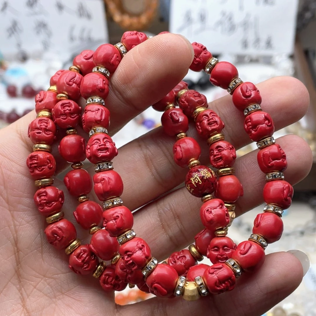 手链水晶未镶嵌帝王砂佛头