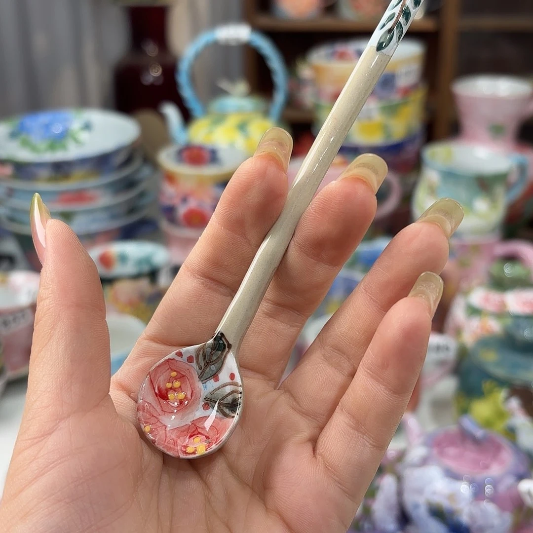 景德镇手绘高温釉下彩陶瓷茶具