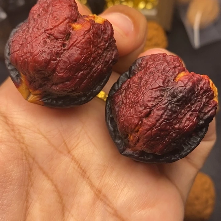 把件文玩核桃38尺蝴蝶蟾