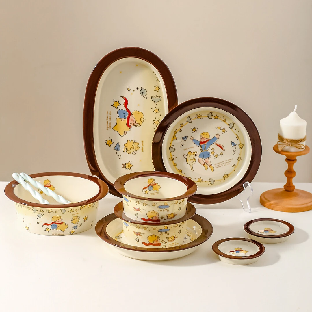 川岛屋可爱饭碗家用2025新款高颜值餐具泡面碗酸奶沙拉碗早餐盘子