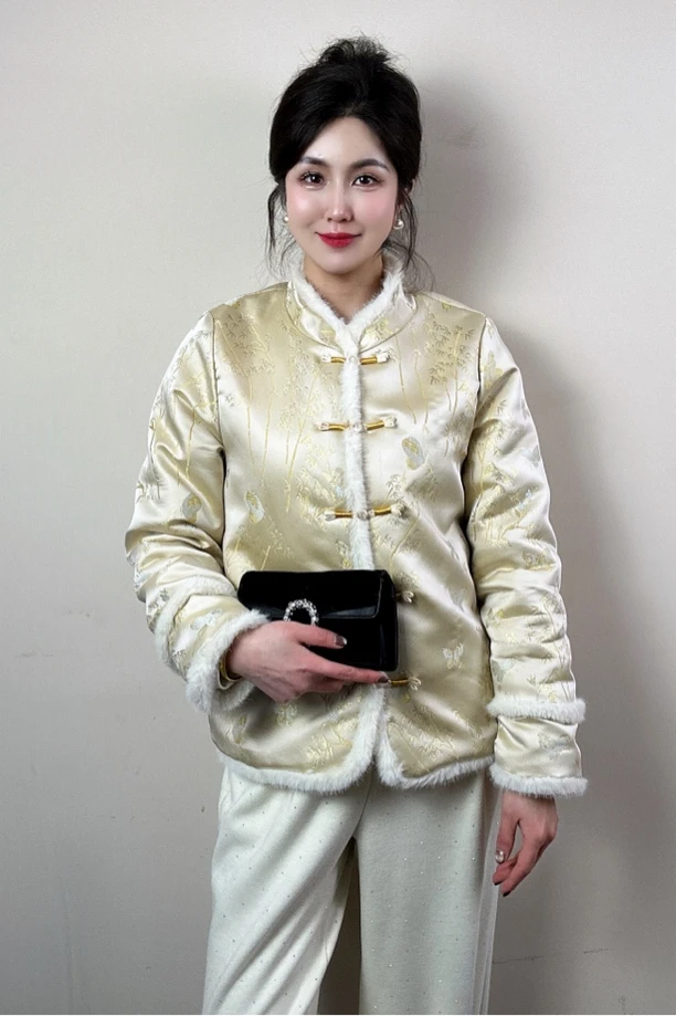 新中式中国风百搭气质加绒加厚冬季新款外套