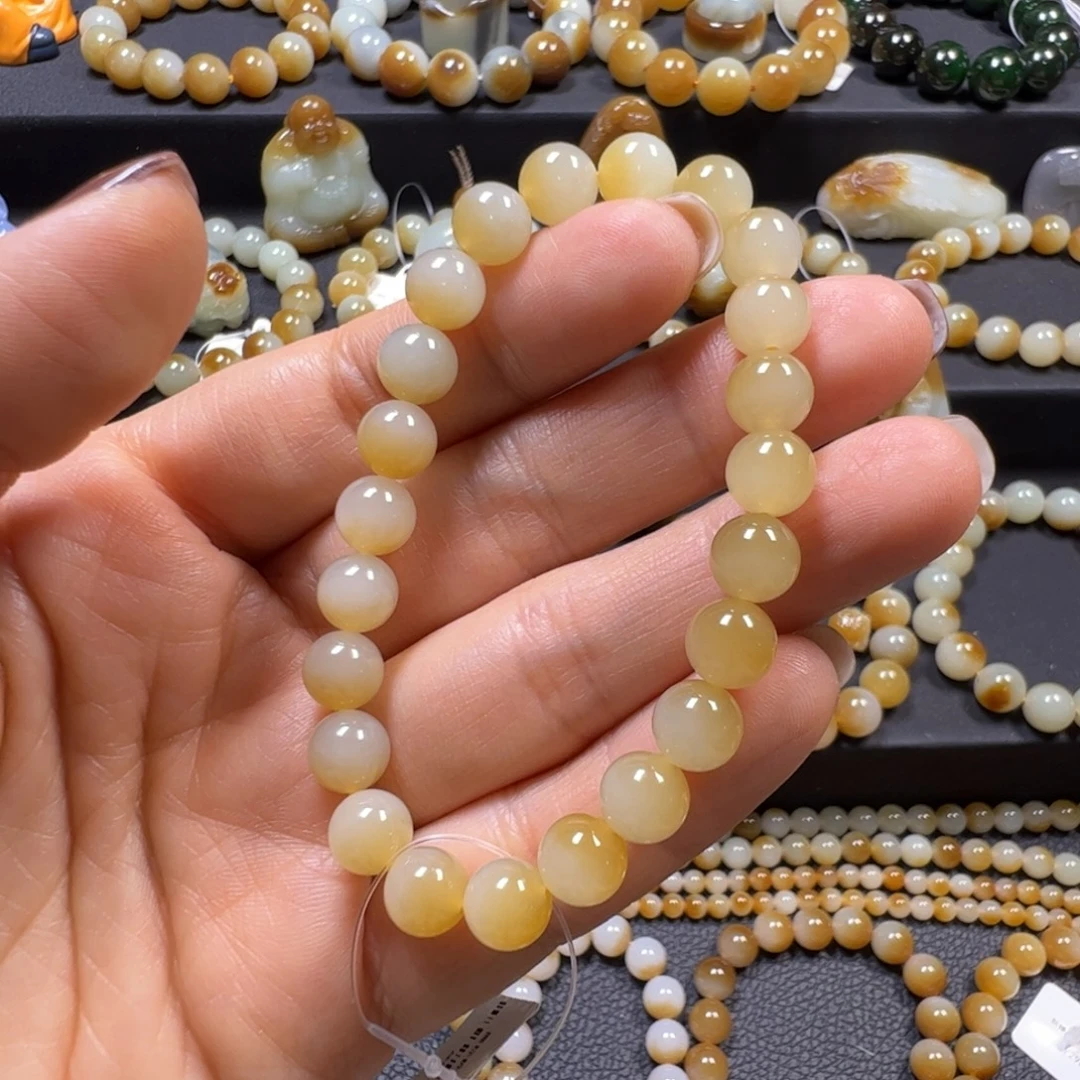 和田玉未镶嵌手链卡8