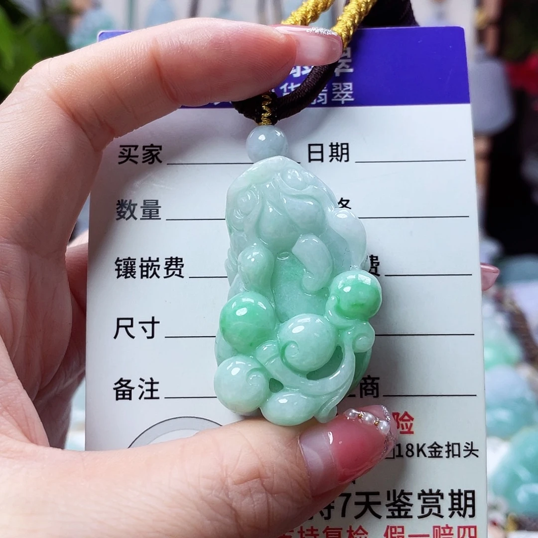 翡翠未镶嵌颈饰貔貅70