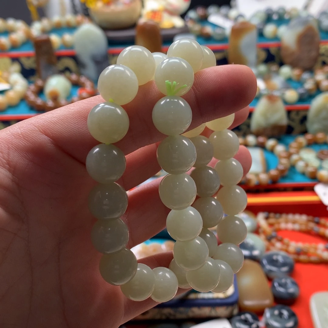 和田玉（糖玉）未镶嵌手链多样性发货拍一发一