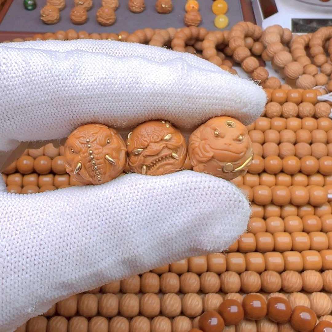 天***回猴头核桃手串单颗配饰