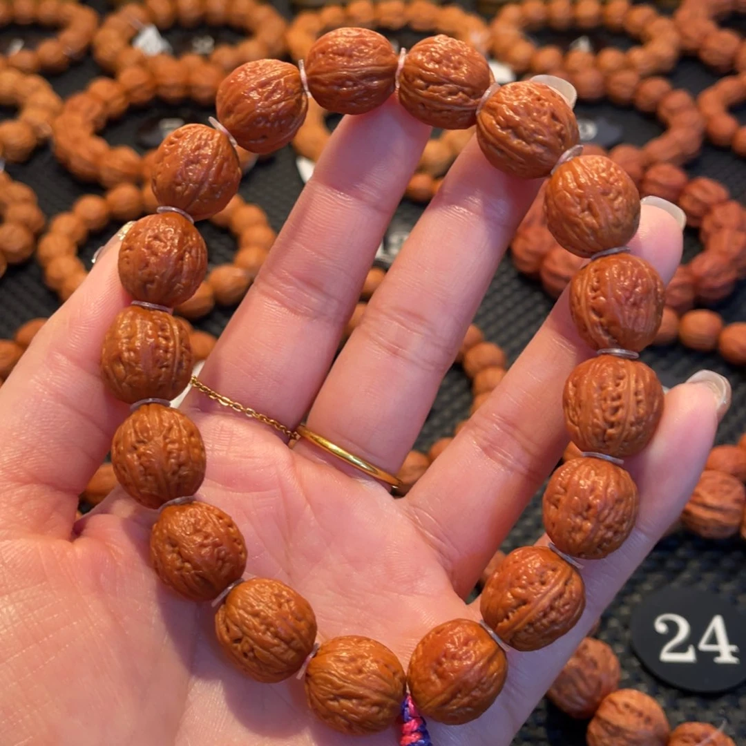 文玩核桃手串好***饼蚂蚁纹手串