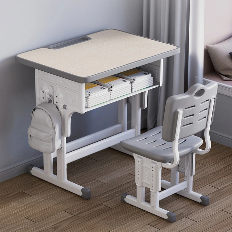 加厚小孩学习专用桌椅作业课桌2025男孩女孩写字书桌椅可升降小孩
