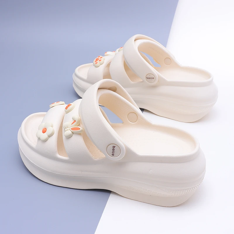 6cm增高凉鞋女款时尚休闲厚底凉拖2025新款夏季防滑外穿海边凉鞋