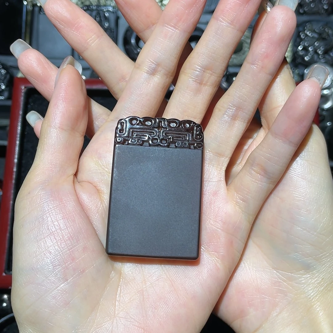 【闪购商品】未镶嵌黑曜岩吊坠(不含链)泡*