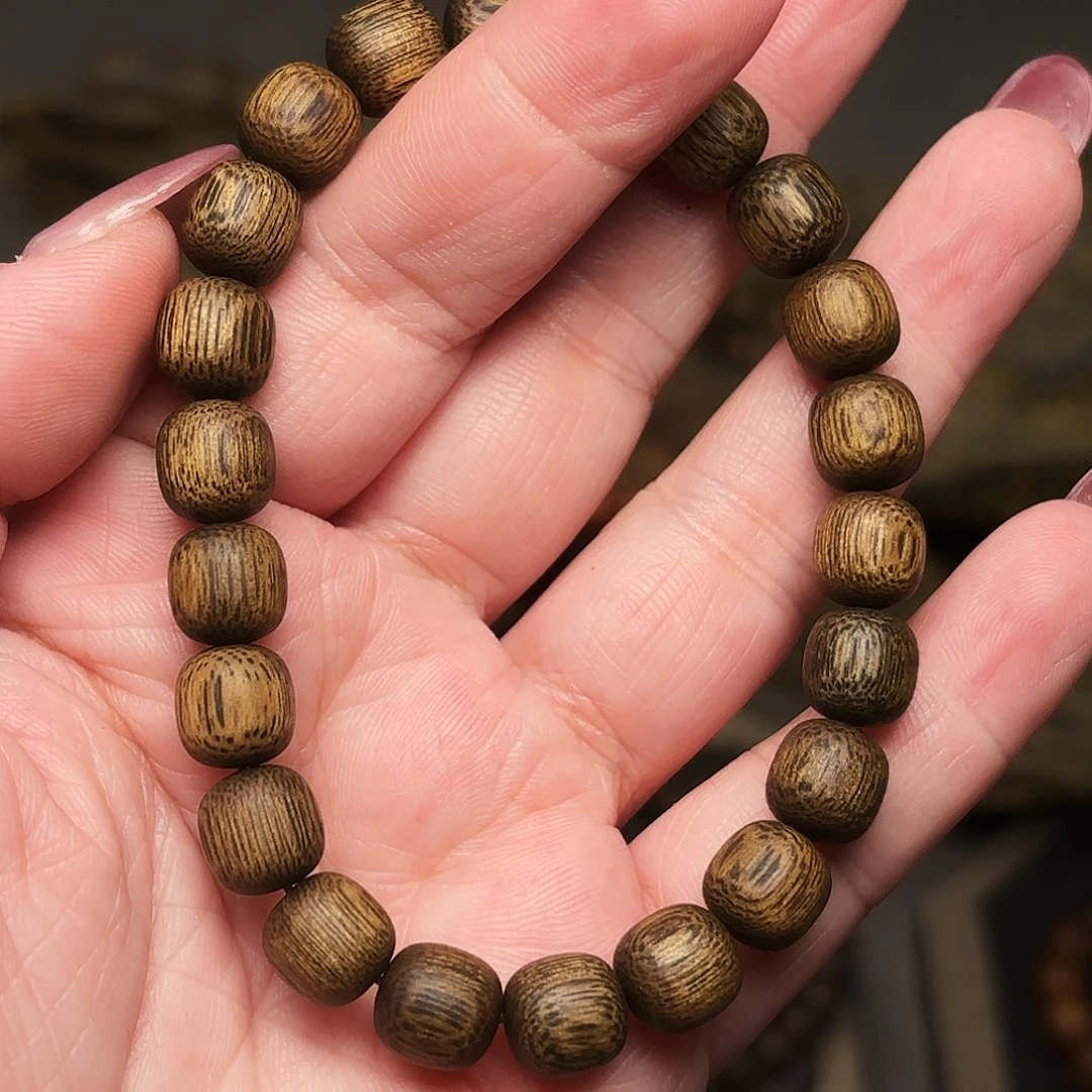 手串沉香越南芽庄黑土沉香玉化08