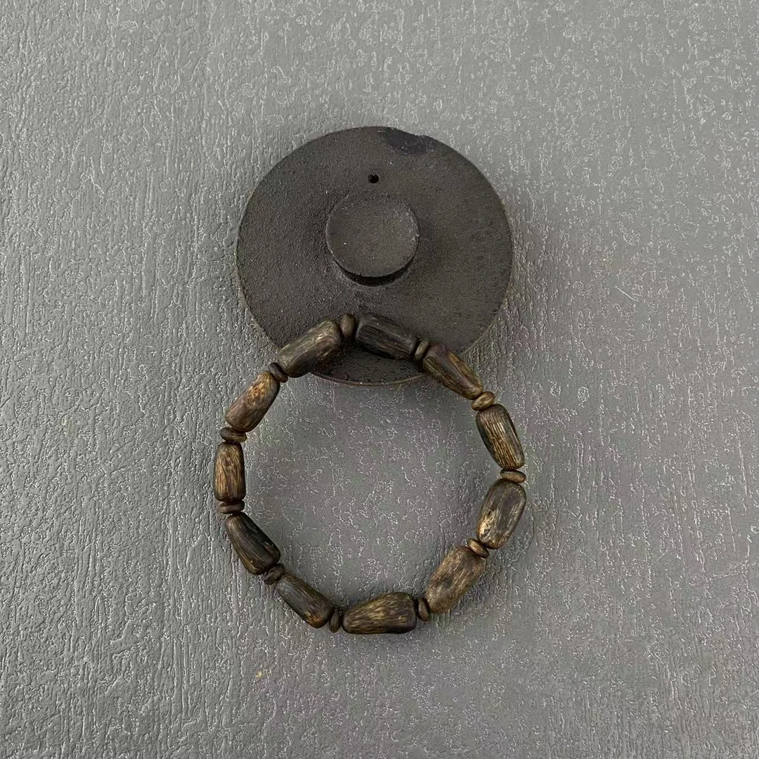 【善玺】莺歌绿棋楠随形单圈沉香手串 多样性发货一条（32）c