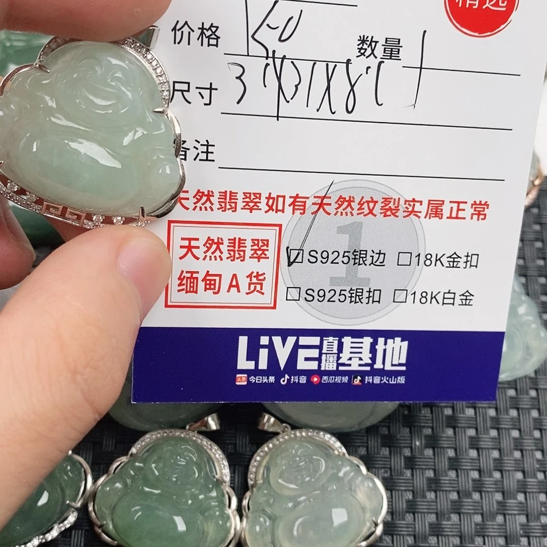 翡翠银S925镶嵌颈饰