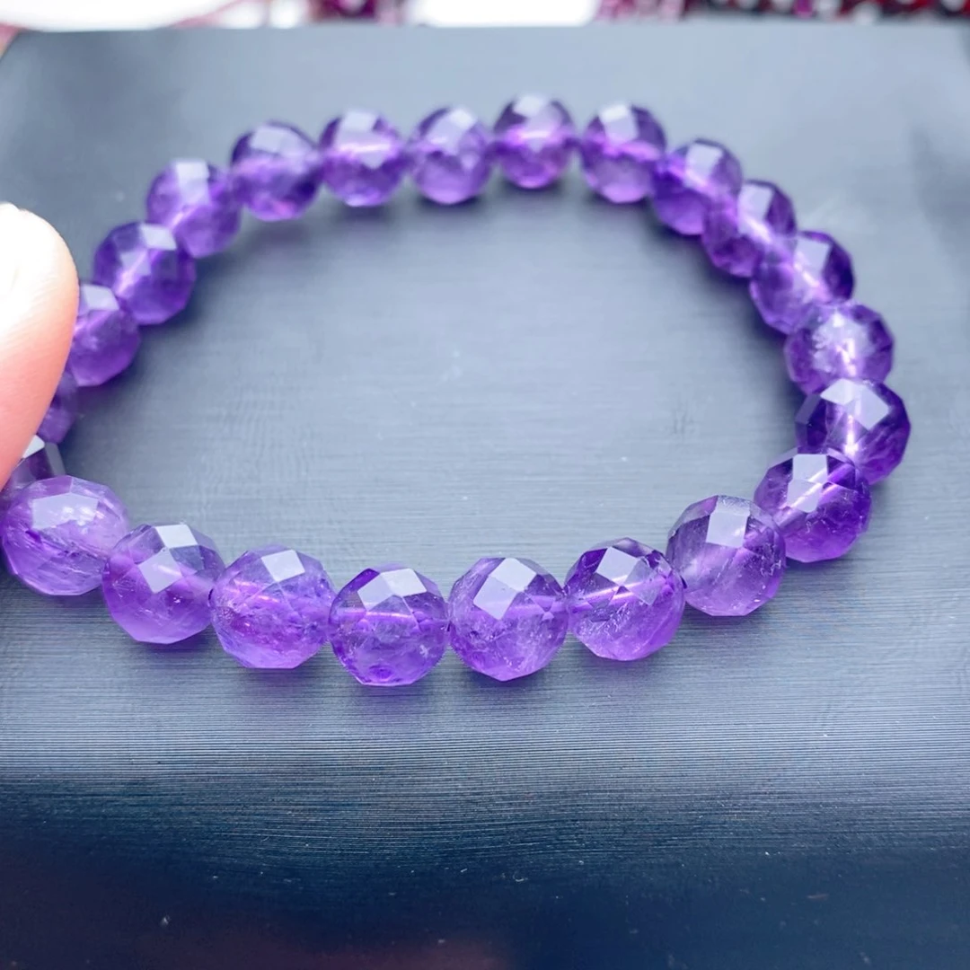 紫晶手链未镶嵌8毫米