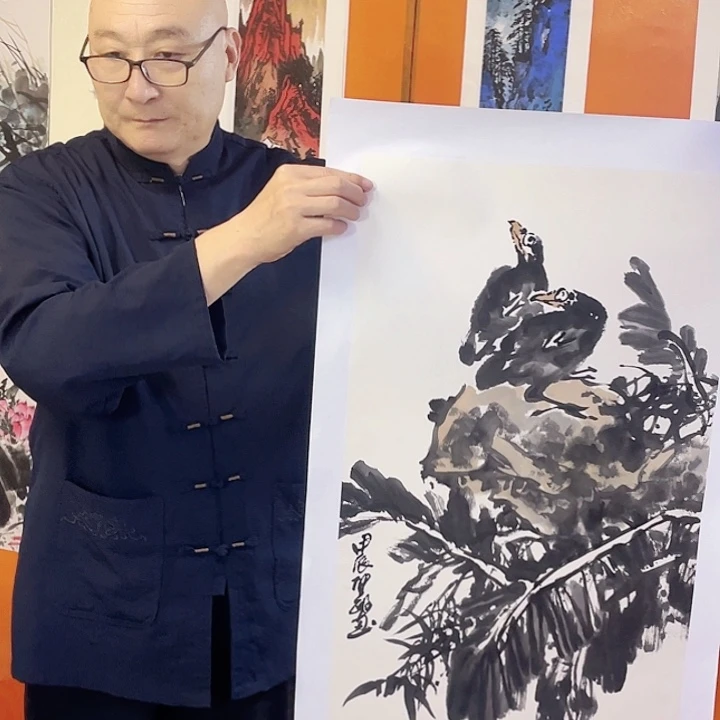 国画张圣敏先生纯手绘作品