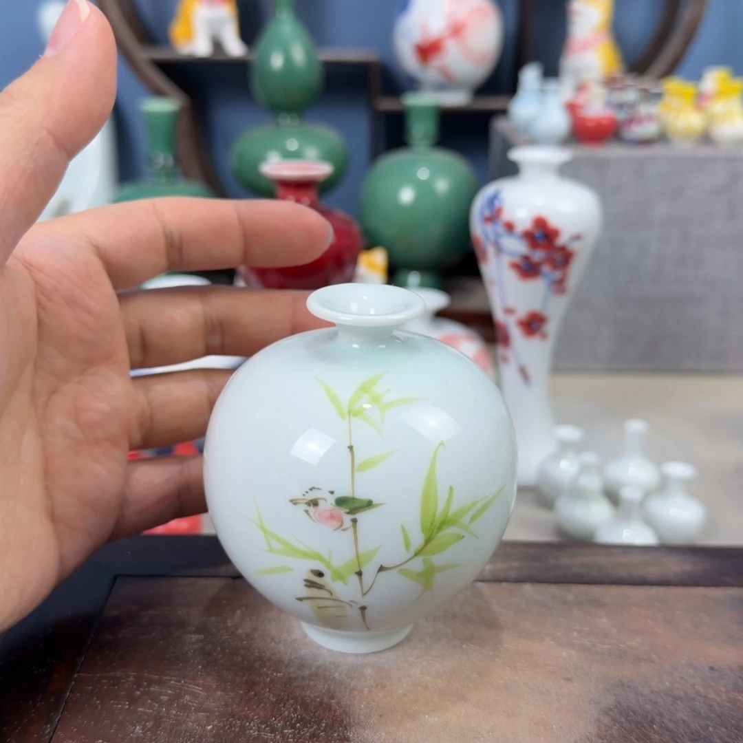 陶瓷手工小花器摆件