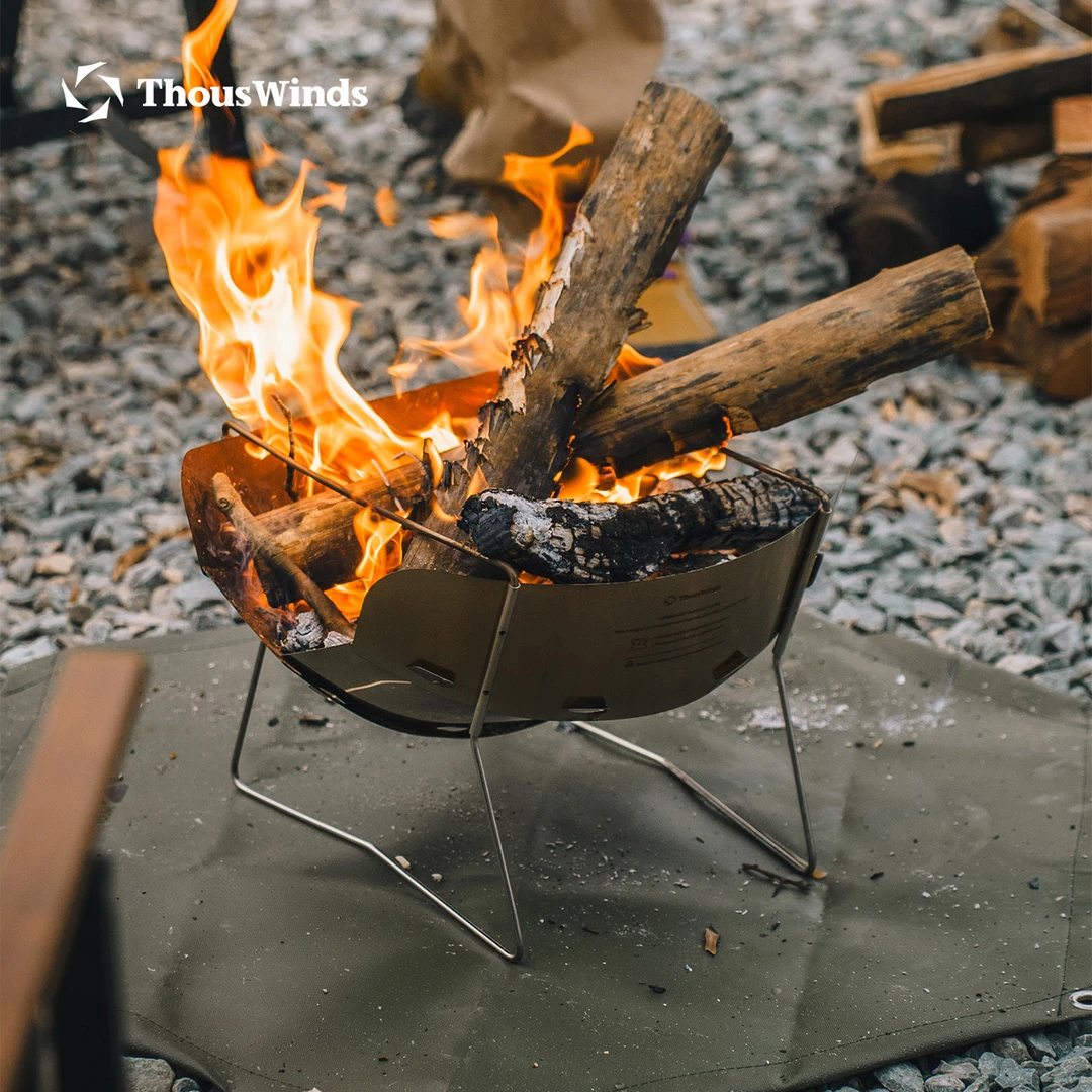Thous Winds千风花火焚火台户外露营超轻烧烤架折叠篝火柴火炉具
