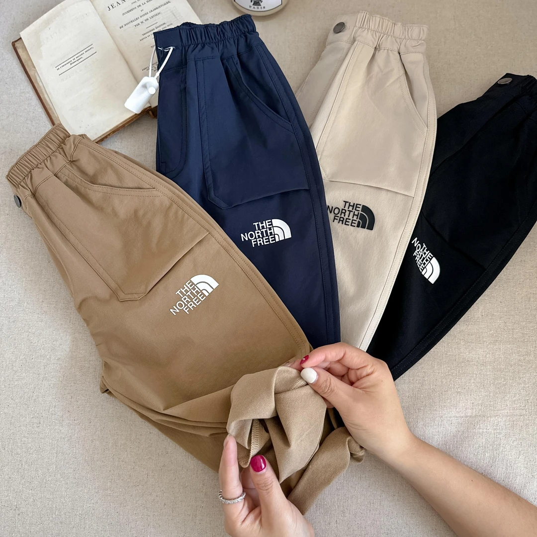 男童裤子儿童长裤春秋新款儿童日系潮牌口袋工装裤宝宝字母休闲裤