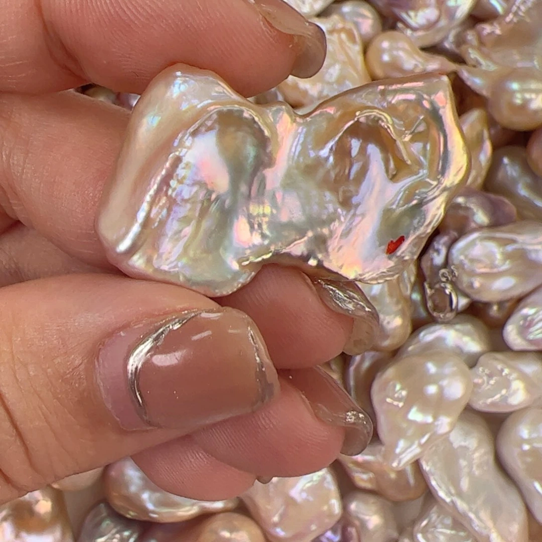 淡水珍珠项链银S925镶嵌柚****˙