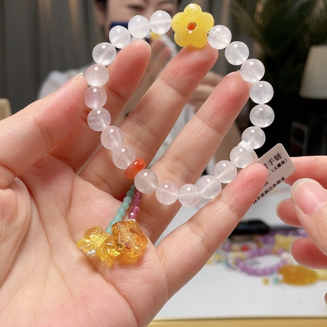 未镶嵌琥珀裸石蜜蜡手串