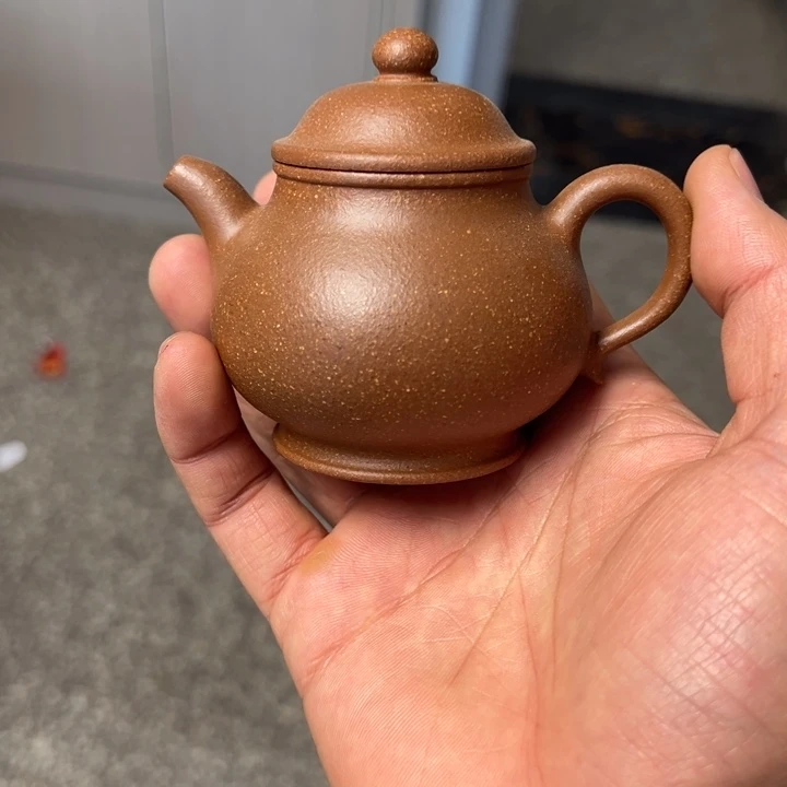紫砂茶壶桃花泥潘壶145cc