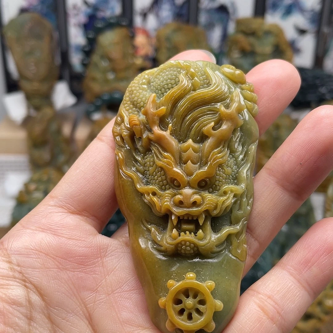 翡翠未镶嵌颈饰天然翡翠a货龙