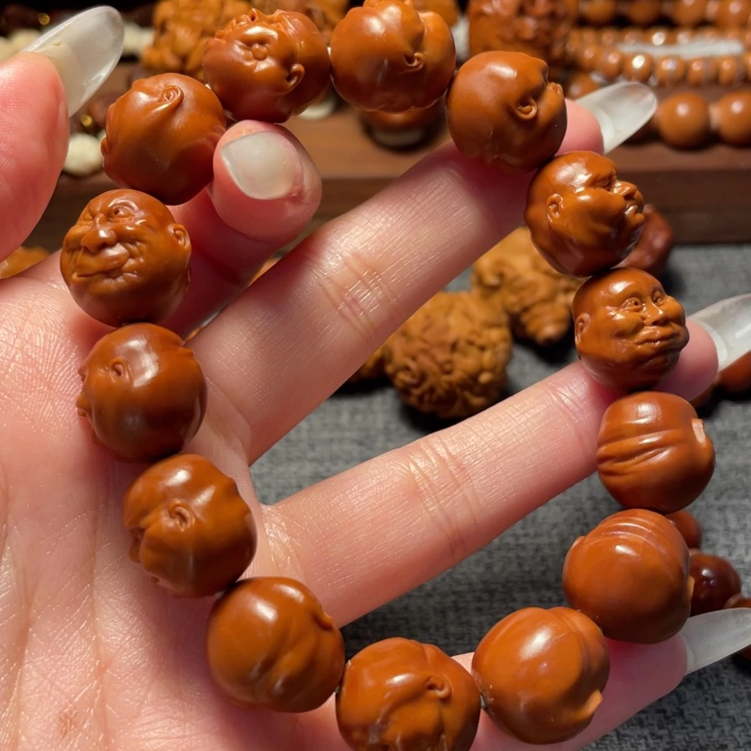 电***兰橄榄核手串/手链1.6龙井百态橄榄核手串